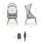 Chaise d'extérieur pliable avec abat-jour en filet-1974904261-1974904314