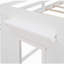 Lit mezzanine double avec placard et tablette - blanc-121069894