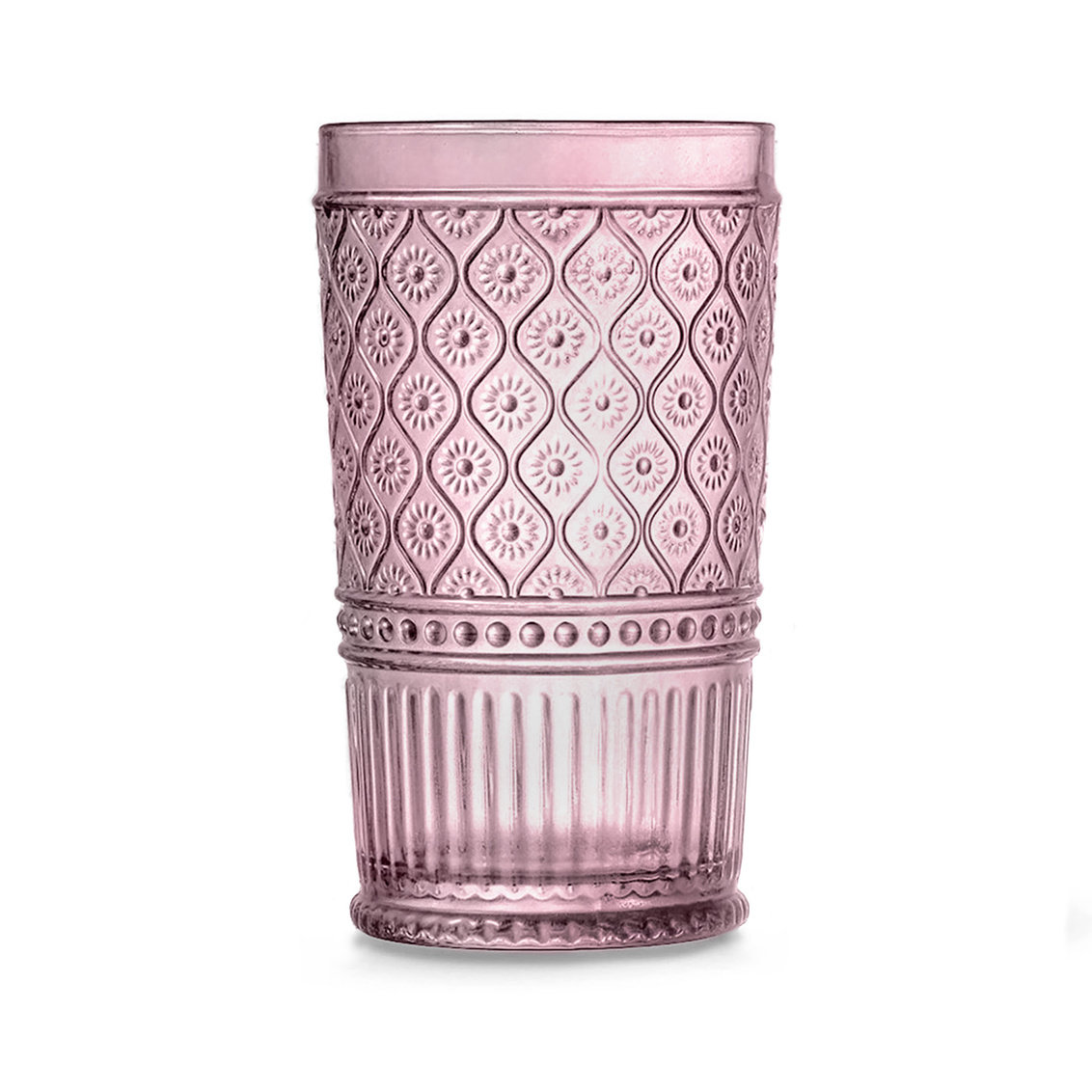 Claro Highball Glasses, 17 oz., Pink