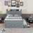 Modern Sanctuary Bed with Storage Headboard and Built-In Outlets-118414048-118414050
