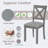 Dining Chairs Only, Wooden Dining Chairs Set of 4, Kitchen Chair with Padded Seat, Upholstered Side Chair for Dining Room, Living Room-1706457248-1706457250