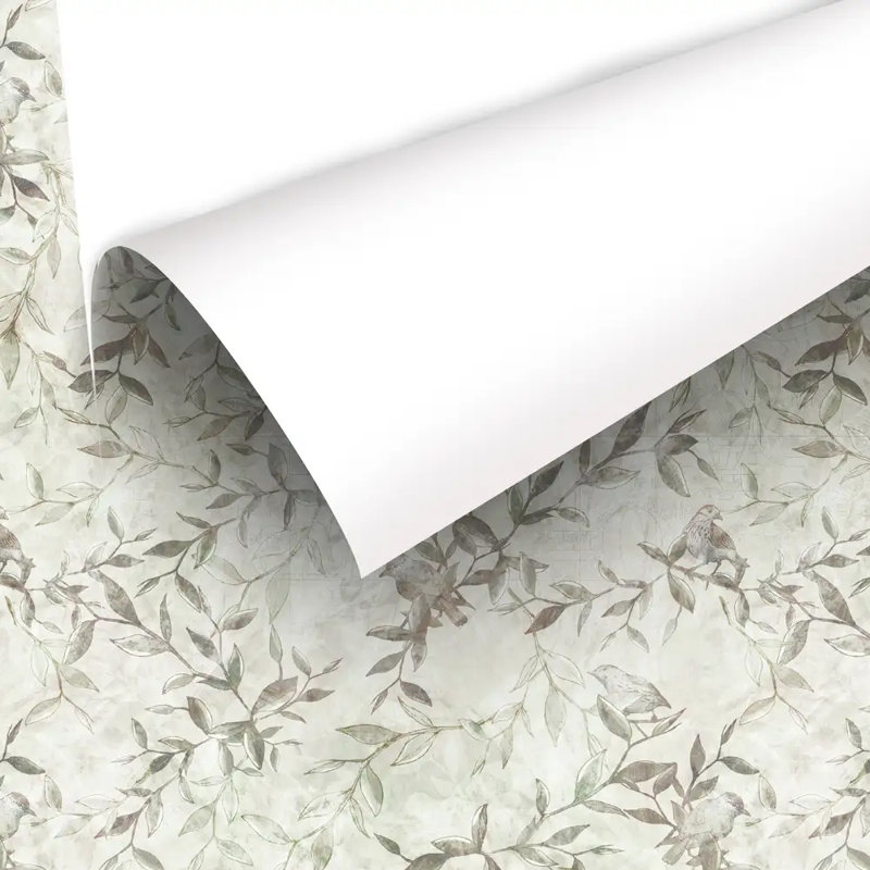 Rouleau de papier peint adhésif Serene Bird Branch Premium