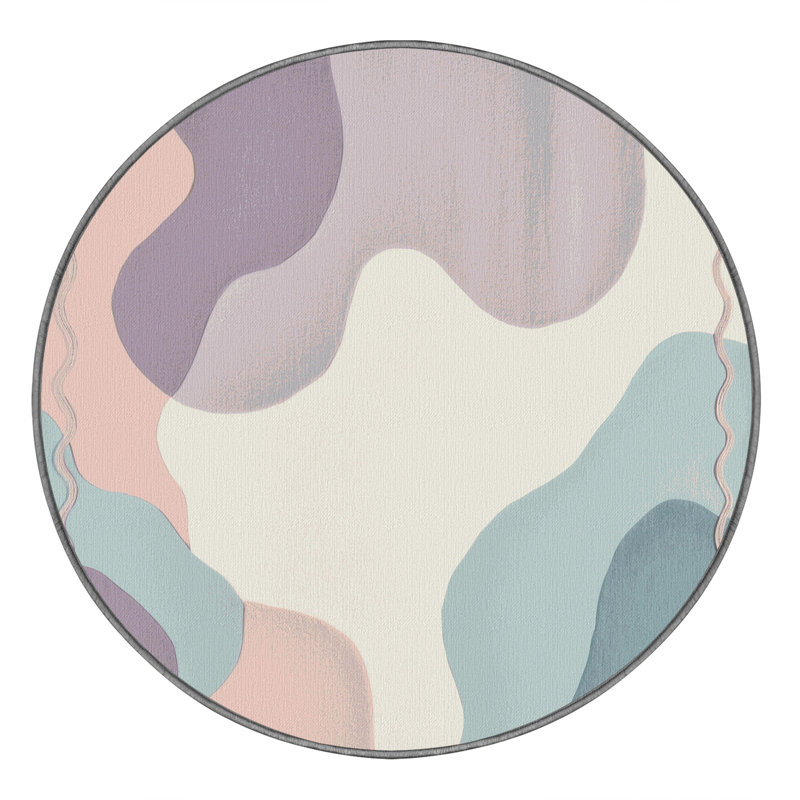 Aqua Glow Rug, Round 8'