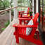 Chaise Adirondack pliante en plastique Berngar-323629534