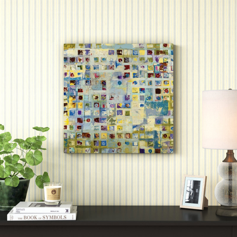 " Gadabout " by Jill Martin, 16" H x 16" W x 1.25" D