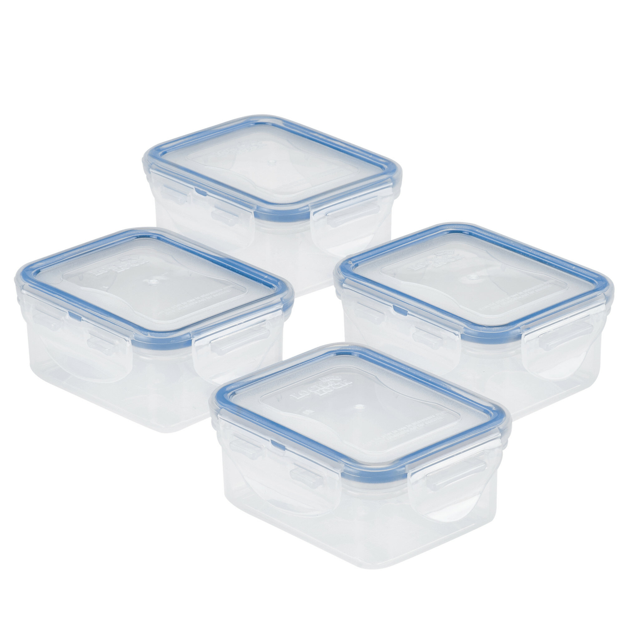 LOCK & LOCK Easy Essentials Food Storage lids/Airtight containers, BPA  Free, Rectangle-37 oz-for Pasta, Clear