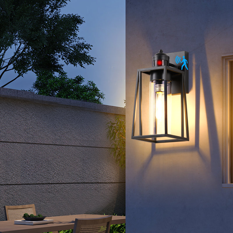 2-Pack Smart Motion Sensor Outdoor Wall Light – Automatic, Energy-Efficient, No Bulbs Included