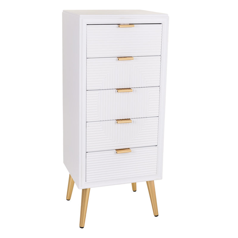 Arhna 42cm W 5 - Drawer Chest of Drawers