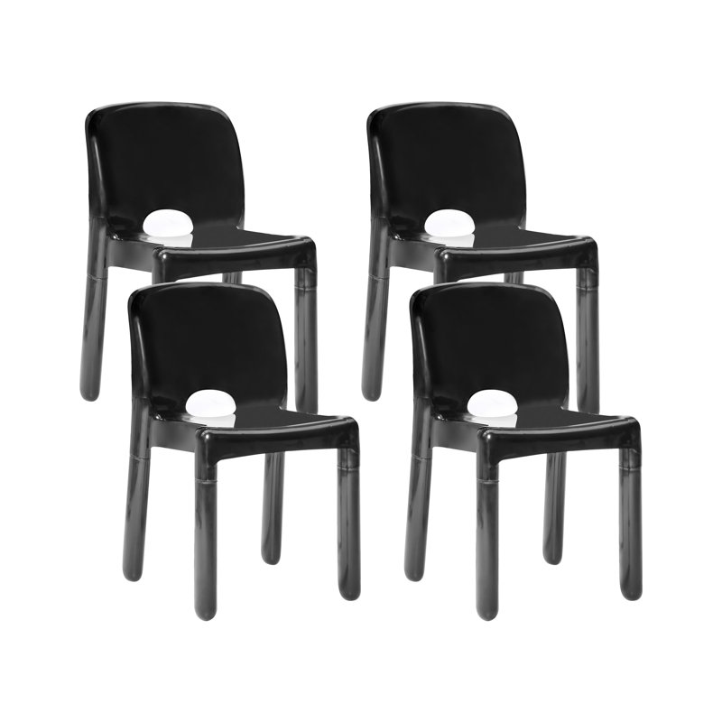 Set of 4 Garden Chairs BETIM, Black
