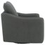 Fauteuil pivotant rembourré gris anthracite Nikko