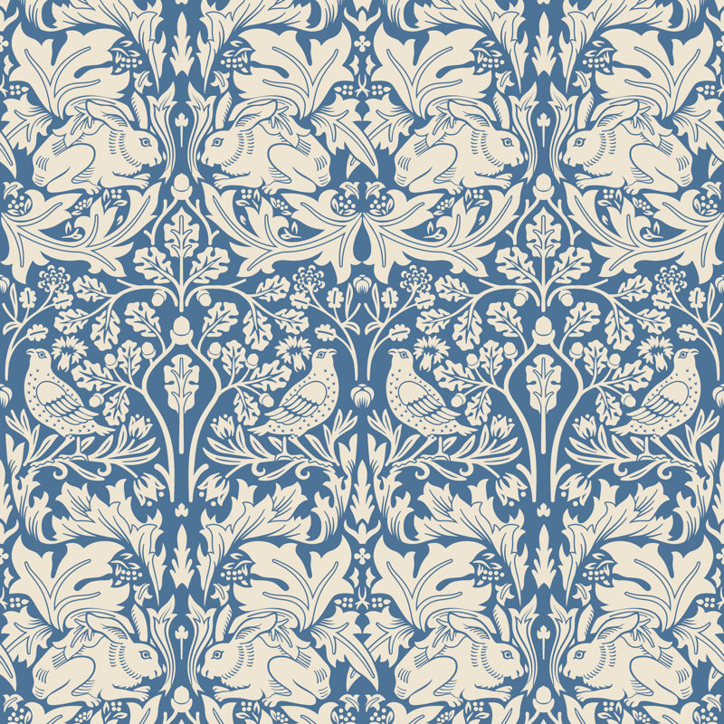 Padstow 10m x 50cm Matte Wallpaper Roll, Navy Blue