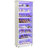28.35" White 8-Tier Shoe Storage Cabinet With LED Light Strip