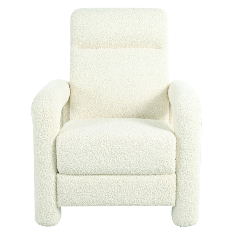 Fauteuil inclinable confortable avec dossier réglable, Beige