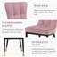50cm H Tufted Upholstered Metal Upholstered Back Side Chair-471372719-502091318
