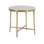 Amalfi 25" Wide Amalfi Cream Quartz Top Desert Gold Finish End Table