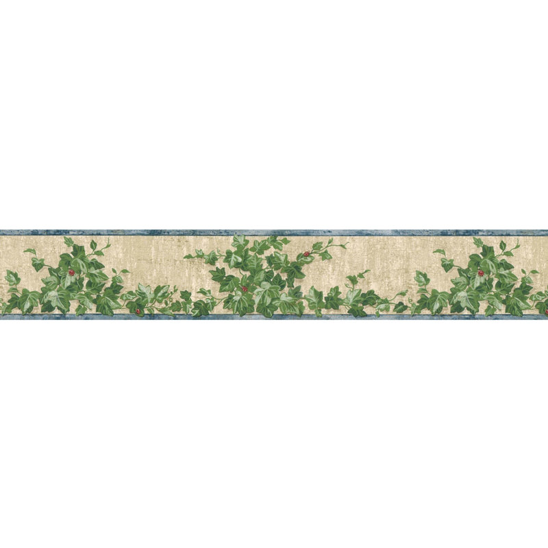 Feuille de lierre vert Ataman avec bordure de coccinelles