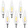 Equivalent C11 E12/Candelabra Dimmable LED Bulb