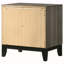 Table de chevet 2 tiroirs Grey Oak