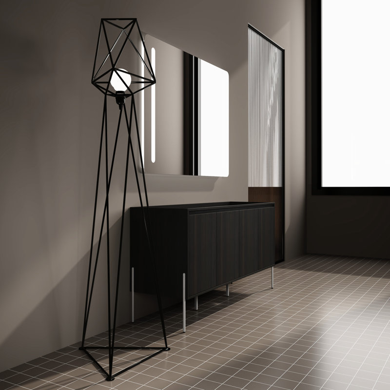 Meuble-lavabo 60 po en chêne foncé