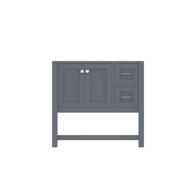 Base de meuble-lavabo simple Wilmington 35 seulement, gris