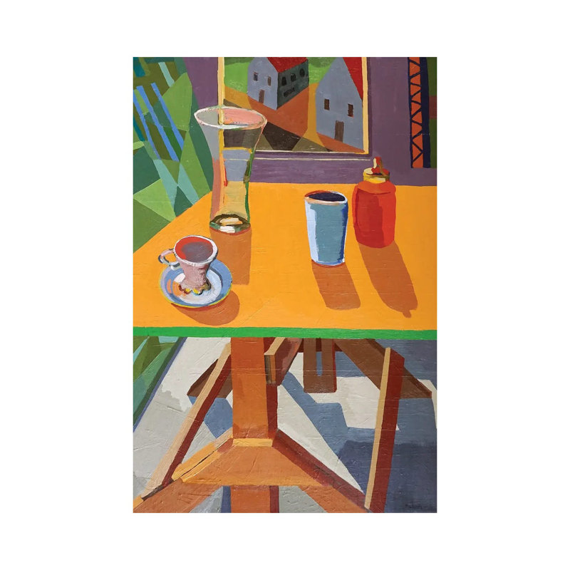 Drafting Table With Objects by Patty Rodgers - Gallery-Wrapped Canvas Giclée on Canvas, 30.48 cm H x 45.72 cm W