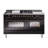 ILVE Nostalgie II Series 60 inch Dual Fuel Range with 5 Sealed Burners, Griddle, Frenchtop (Glass Door)-98196731-98196825