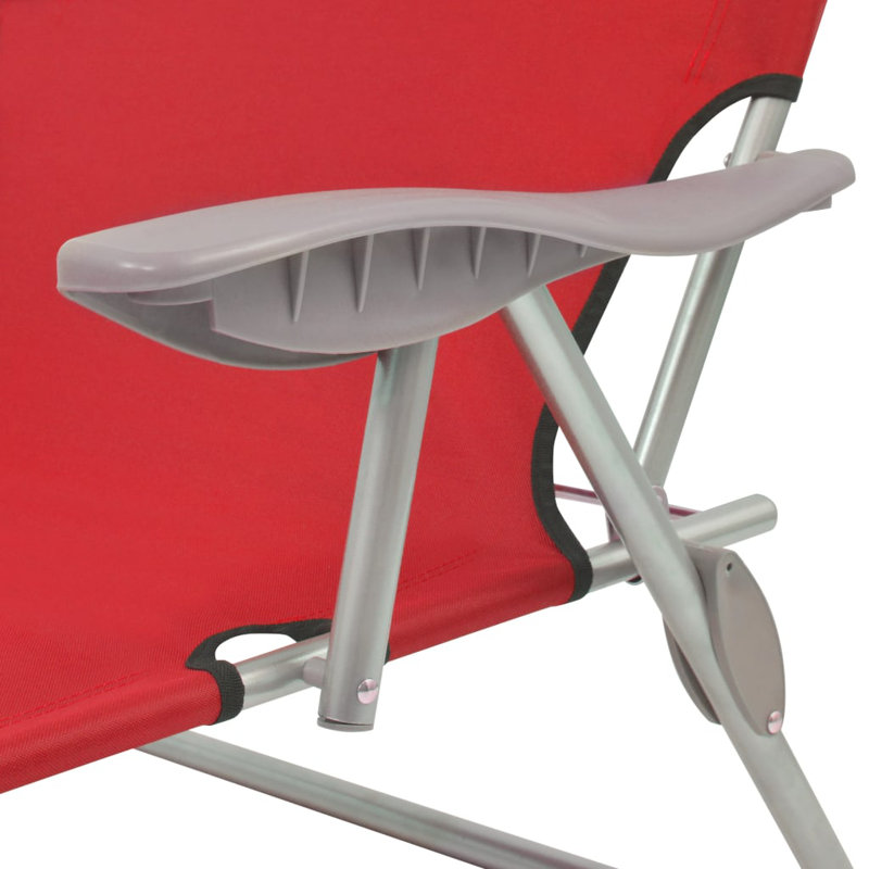 Shakira 23.2" Long Single chaise, Red