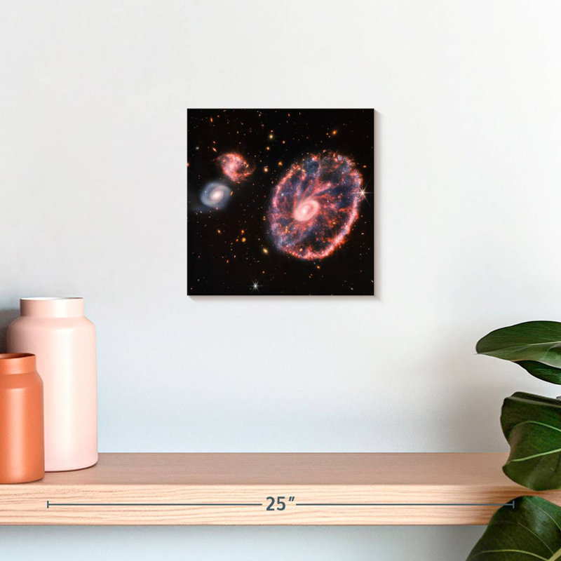 Oberle The Cartwheel Galaxy From Webb, 10" H x 10" W