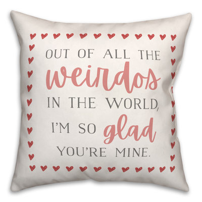 No Pattern And Not Solid Color Reversible Throw Pillow