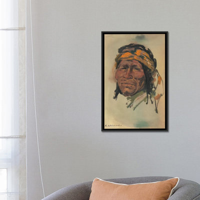 « portrait of a courage » par ernest chiriacka, impression sur toile tendue