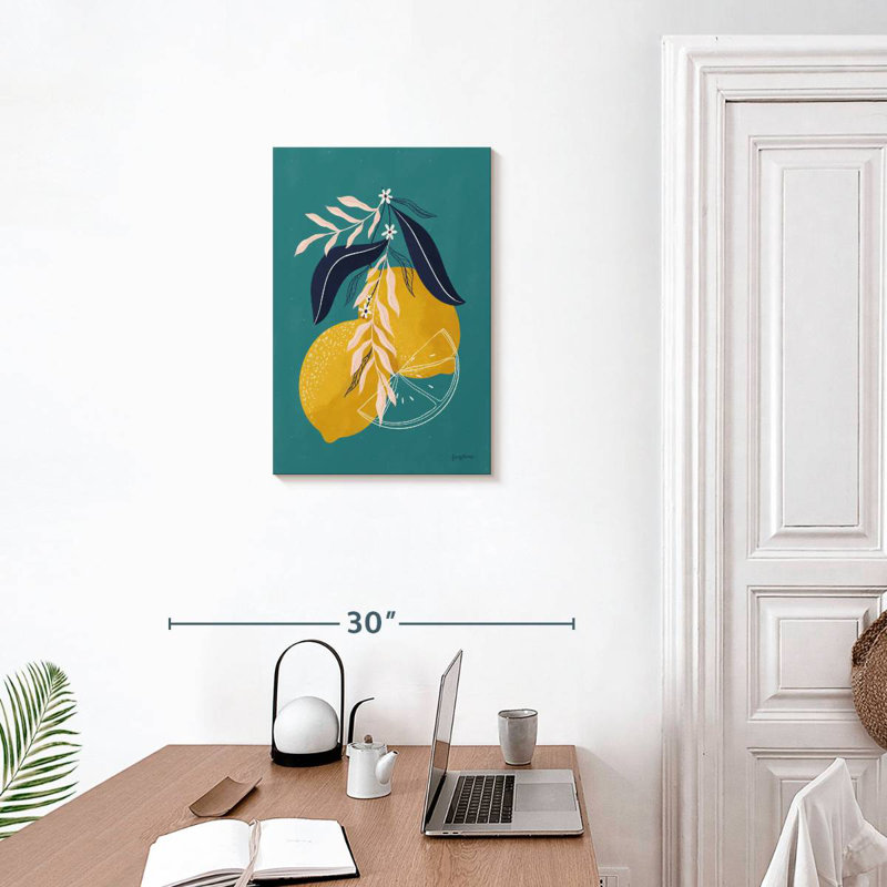 Yarlin citrons - bleu, H 24 po x l 16 po