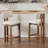 Francile Upholstered Counter Stool with Solid Wood Frame-352002164-352002163