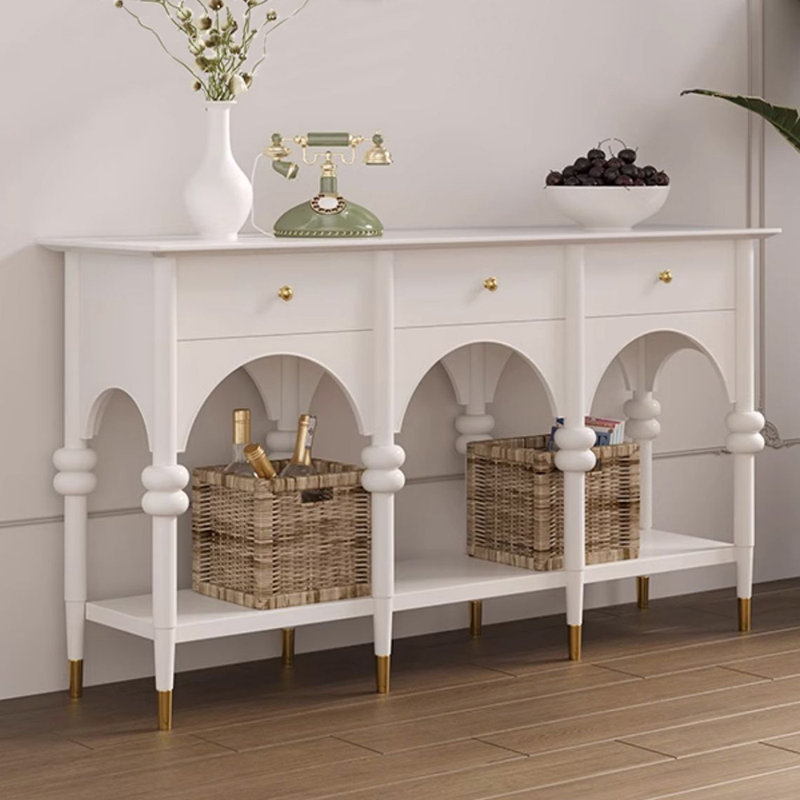  Bramlett 47'' Console Table, 31.5" H x 47.2" W x 13.8" D, White
