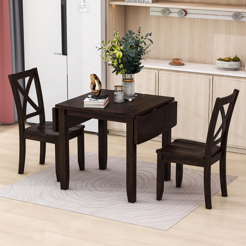 Ensemble de salle à manger rectangulaire L 47 po x l 29 po Breighlyn, Espresso