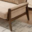 Canapé Mid-Century moderne en velours avec structure en bois massif-957489879