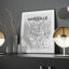 «Marseille City Map», impression