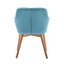 46cm H Velvet Upholstered Upholstered Back Armchair-508755824