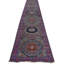 Hand Knotted Wool Area Rug in Gray And Purple
