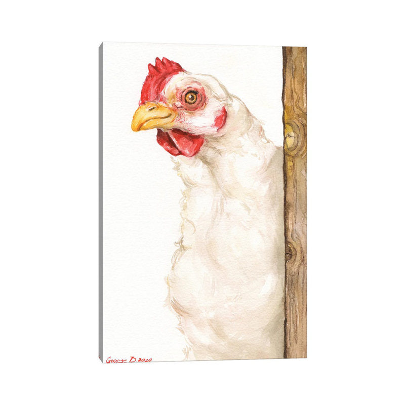 Chicken II by George Dyachenko - Wrapped Canvas Gallery-Wrapped Canvas Giclée, 152.5 cm H x 101.5 cm W