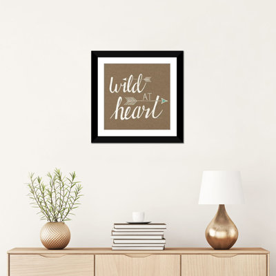 Wild At Heart On Sandstone, art textuel sur toile tendue