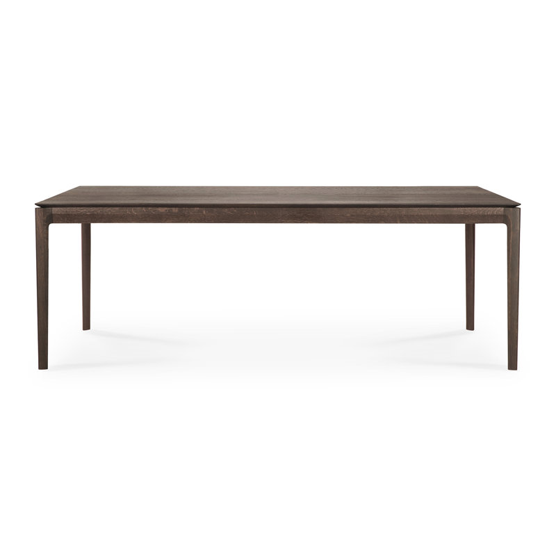 Bok Solid Wood Dining Table, Tainted Oak, 30"H x 87"L x 37.5"W
