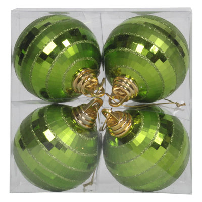 Ornement boule de Noël brillant et mat