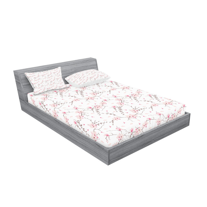 Ensemble de taie décorative à motif floral Ambesonne, taupe mauve rose pâle