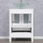 Ensemble de meuble-lavabo simple 24 po avec lavabo vasque, robinet et drain-939466349