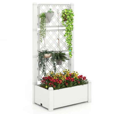 Boîte à fleurs d'extérieur avec indicateur de niveau d'eau Arlmont & Co.
