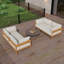 Causeuse de patio en aluminium Vento