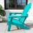 Upgraded Folding All-Weather HDPE Adirondack Chair With Dual Cup Holders, 37.8 In. Extra High Back & Reinforced Seat 3PCS-1535825354