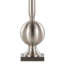Ensemble de 2 lampes de table 30 "en nickel brossé avec abat-jour gris satiné