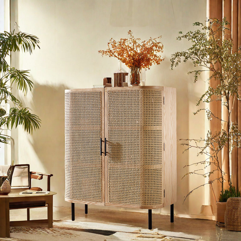 Armoire d'appoint Vintage, Brun orangé
