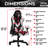 Inbox Zero Adjustable Reclining Ergonomic Swiveling PC & Racing Game Chair-488930555